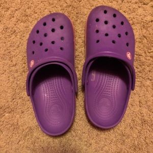 Purple crocs